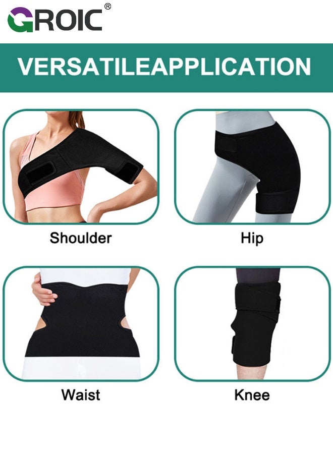 GROIC Shoulder Ice Pack Wrap, Magic Gel Ice Pack for Shoulder Pain Relief, Lower Shoulder Ice Pack Wrap for Hot Cold Therapy,  Relief for Tendonitis, Dislocated Joint, Left and Right Rotator Cuff Arm Pain Relief - Image 5